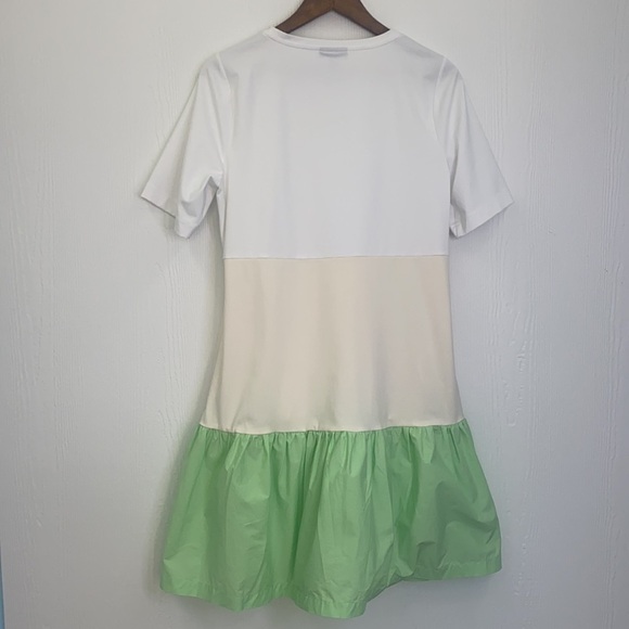 ALFANI - Color block Midi Short Sleeve Dress With Pockets Size Medium - Picture 9 of 10